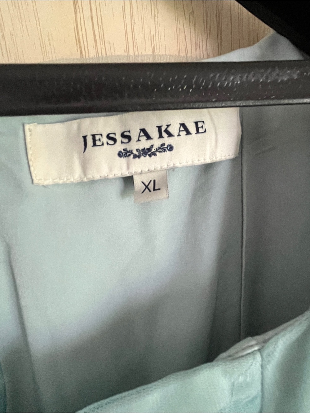 JESSAKAE Garden Fairy MIDI Dress in Mint / Blue Embroidered Floral Sz XL - Picture 4 of 14
